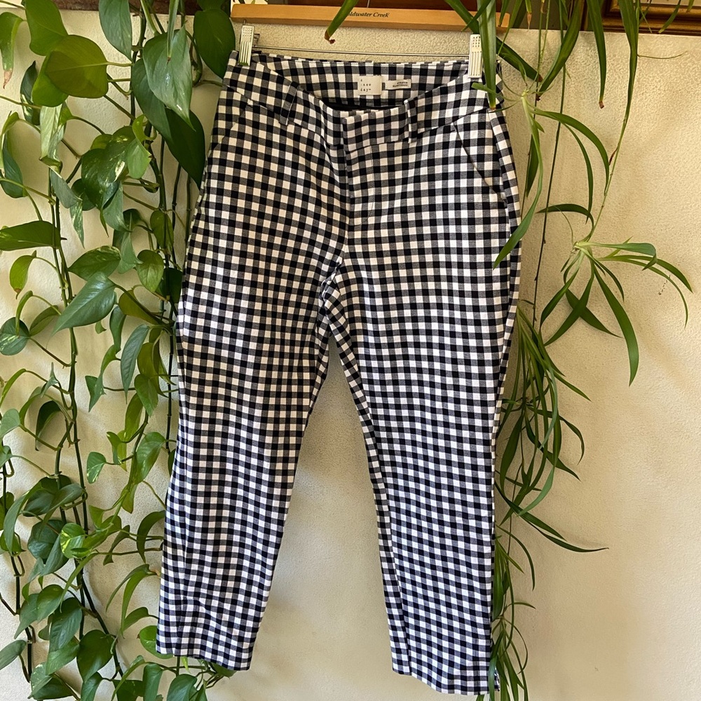 Gingham Cropped Pant- A New Day